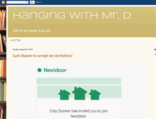 Tablet Screenshot of hangingwithmrd.blogspot.com