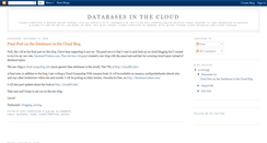 Desktop Screenshot of clouddb.blogspot.com