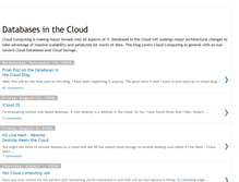 Tablet Screenshot of clouddb.blogspot.com