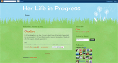 Desktop Screenshot of herlifeinprogress.blogspot.com
