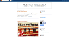 Desktop Screenshot of kkmusicstore.blogspot.com