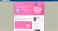 Desktop Screenshot of heartshapedpillow.blogspot.com