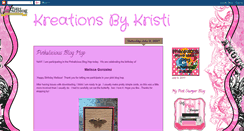 Desktop Screenshot of kreations-by-kristi-crafting.blogspot.com
