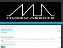 Tablet Screenshot of museuaberto.blogspot.com