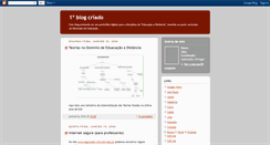 Desktop Screenshot of primeiroblogcriado.blogspot.com