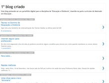 Tablet Screenshot of primeiroblogcriado.blogspot.com