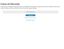 Tablet Screenshot of coisadaeducacao.blogspot.com