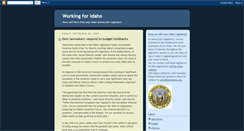 Desktop Screenshot of democratsworkingforidaho.blogspot.com