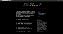 Desktop Screenshot of bobdylantour.blogspot.com