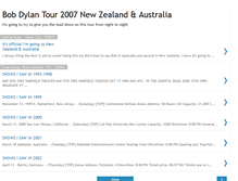 Tablet Screenshot of bobdylantour.blogspot.com