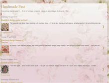 Tablet Screenshot of handmadepast.blogspot.com