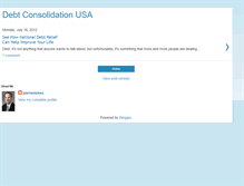 Tablet Screenshot of debt-consolidation-usa.blogspot.com