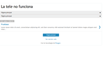 Tablet Screenshot of latelenofunciona.blogspot.com