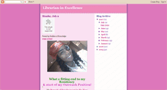 Desktop Screenshot of librarianinexcellence.blogspot.com