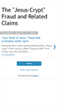 Mobile Screenshot of jesus-crypt-fraud.blogspot.com
