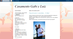Desktop Screenshot of casamentogabieluiz.blogspot.com