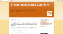 Desktop Screenshot of encouraginglearnerautonomy.blogspot.com