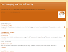 Tablet Screenshot of encouraginglearnerautonomy.blogspot.com