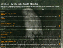Tablet Screenshot of lake-worth-monster.blogspot.com