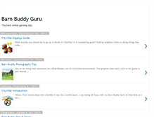 Tablet Screenshot of barnbuddyguru.blogspot.com