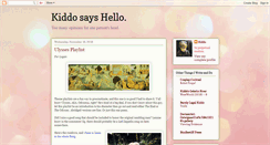 Desktop Screenshot of kiddosayshello.blogspot.com