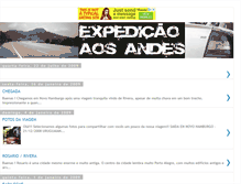 Tablet Screenshot of expedicaoaosandes.blogspot.com