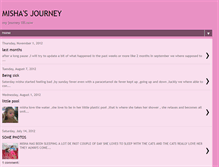 Tablet Screenshot of mishasjourney.blogspot.com