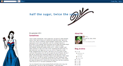 Desktop Screenshot of halfthesugartwicethespice.blogspot.com