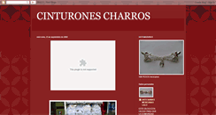 Desktop Screenshot of cinturonescharros.blogspot.com