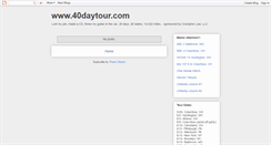 Desktop Screenshot of 40daytour.blogspot.com