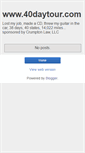 Mobile Screenshot of 40daytour.blogspot.com