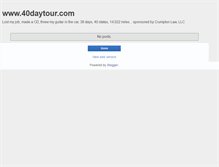 Tablet Screenshot of 40daytour.blogspot.com