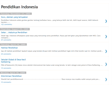 Tablet Screenshot of pendidikanindonesia.blogspot.com