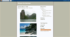 Desktop Screenshot of mergui-archipelago.blogspot.com