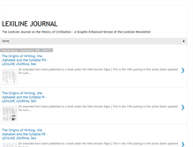 Tablet Screenshot of lexiline.blogspot.com