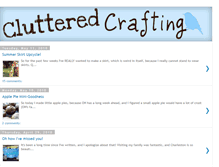 Tablet Screenshot of clutteredcrafting.blogspot.com