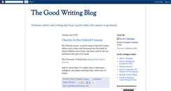 Desktop Screenshot of goodwritingblog.blogspot.com