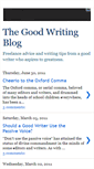 Mobile Screenshot of goodwritingblog.blogspot.com