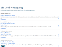 Tablet Screenshot of goodwritingblog.blogspot.com