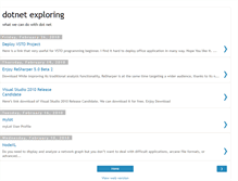 Tablet Screenshot of dotnetexploring.blogspot.com