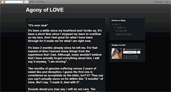 Desktop Screenshot of agonylove.blogspot.com