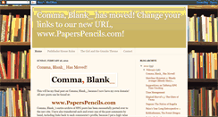 Desktop Screenshot of commablank.blogspot.com
