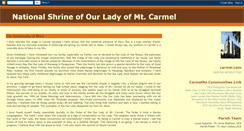 Desktop Screenshot of ourladyofmountcarmelshrine.blogspot.com