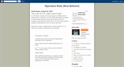 Desktop Screenshot of operationrota.blogspot.com