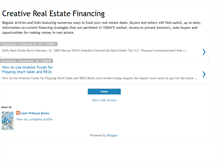 Tablet Screenshot of creativerealestatefinancing.blogspot.com