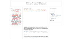 Desktop Screenshot of india-australia-live-scores.blogspot.com