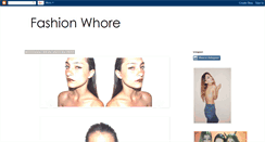 Desktop Screenshot of fashionwhore-claudia.blogspot.com