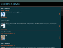 Tablet Screenshot of magicznafabryka.blogspot.com