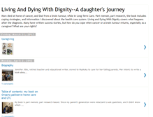 Tablet Screenshot of livinganddyingwithdignity.blogspot.com