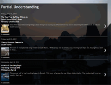 Tablet Screenshot of partialunderstanding.blogspot.com